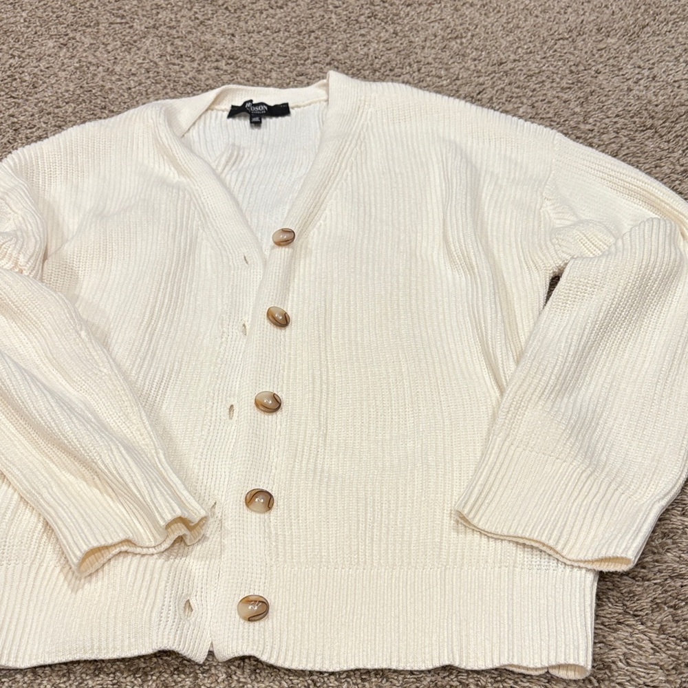 Hudson NWOT Off-White Cardigan Sweater - Picture 4 of 4